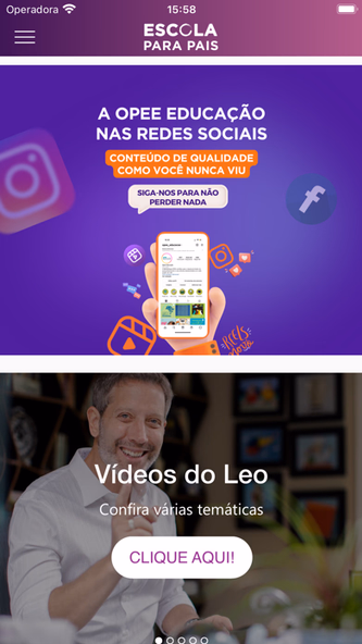 EscolaParaPais Screenshot 1 - AppWisp.com EscolaParaPais Screenshot 1 - AppWisp.com