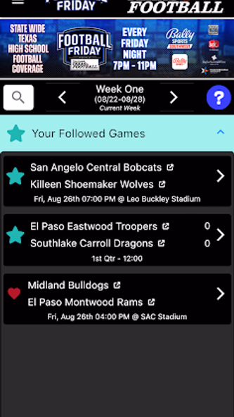Texas Football Friday Screenshot 2 - AppWisp.com