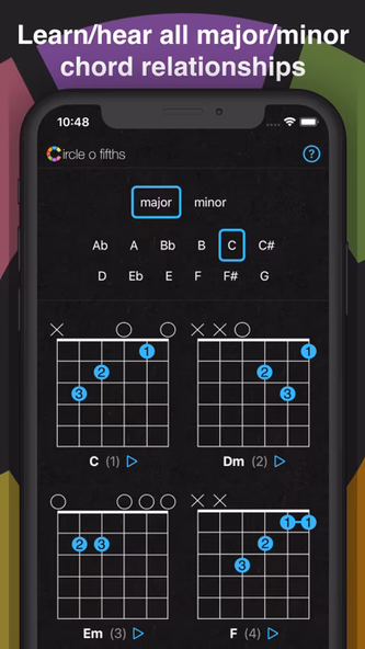 Circle o Fifths: Music Theory Screenshot 3 - AppWisp.com Circle o Fifths: Music Theory Screenshot 3 - AppWisp.com