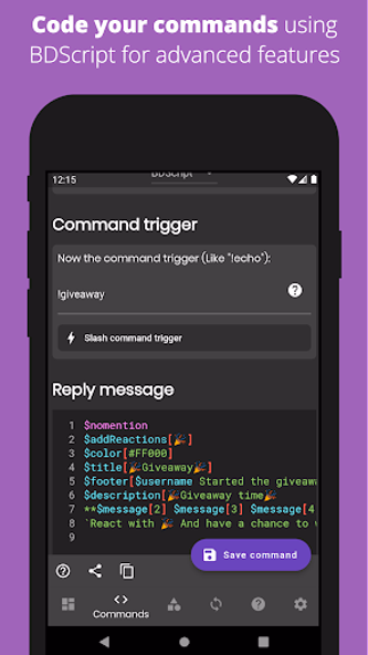 Bot Designer For Discord Screenshot 4 - AppWisp.com Bot Designer For Discord Screenshot 4 - AppWisp.com