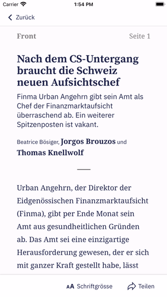 Tages-Anzeiger E-Paper Screenshot 2 - AppWisp.com Tages-Anzeiger E-Paper Screenshot 2 - AppWisp.com