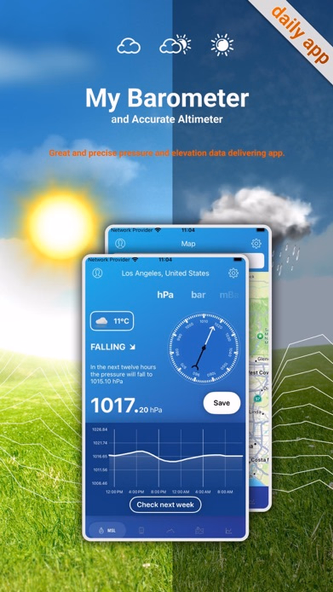 My Barometer and Altimeter Screenshot 1 - AppWisp.com My Barometer and Altimeter Screenshot 1 - AppWisp.com