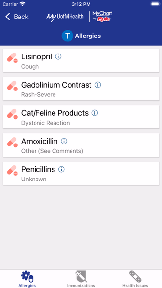 MyUofMHealth Screenshot 2 - AppWisp.com MyUofMHealth Screenshot 2 - AppWisp.com