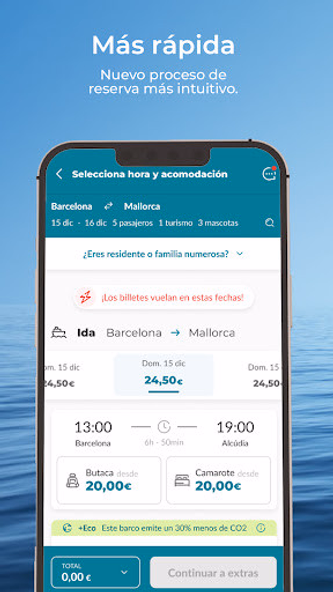 Baleària: Book your trip Screenshot 1 - AppWisp.com Baleària: Book your trip Screenshot 1 - AppWisp.com