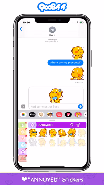 QooBee Agapi Stickers Screenshot 2 - AppWisp.com QooBee Agapi Stickers Screenshot 2 - AppWisp.com