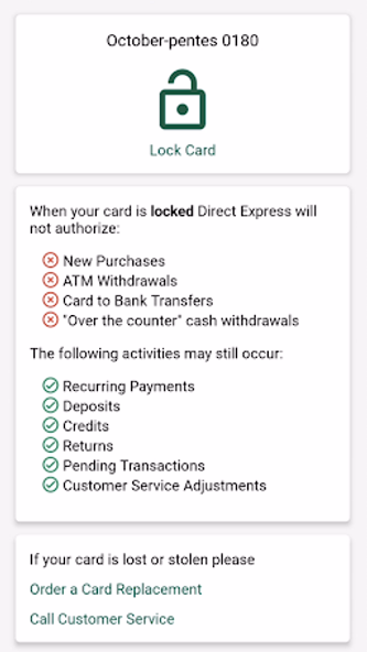 Direct Express® Mobile Screenshot 3 - AppWisp.com Direct Express® Mobile Screenshot 3 - AppWisp.com