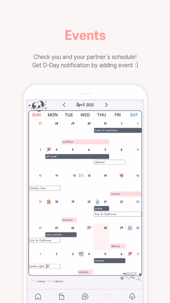 LuvDiary - Couple relationship Screenshot 3 - AppWisp.com LuvDiary - Couple relationship Screenshot 3 - AppWisp.com