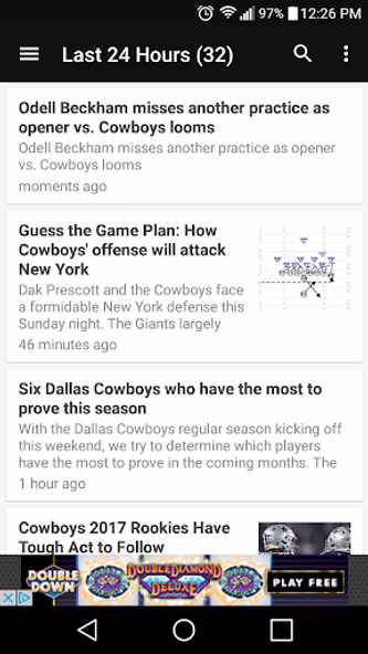 Cowboys News Feed SS Screenshot 1 - AppWisp.com Cowboys News Feed SS Screenshot 1 - AppWisp.com