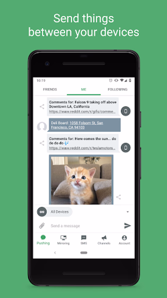 Pushbullet: SMS on PC and more Screenshot 1 - AppWisp.com Pushbullet: SMS on PC and more Screenshot 1 - AppWisp.com