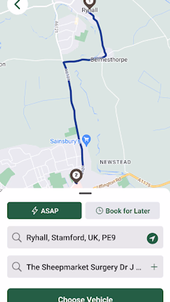 Premier Starline Taxis Screenshot 3 - AppWisp.com