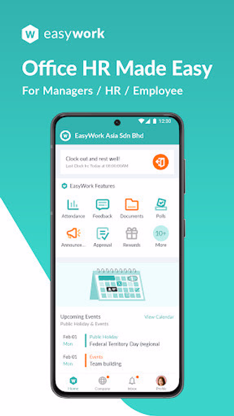 EasyWork - Company & HR app Screenshot 1 - AppWisp.com EasyWork - Company & HR app Screenshot 1 - AppWisp.com