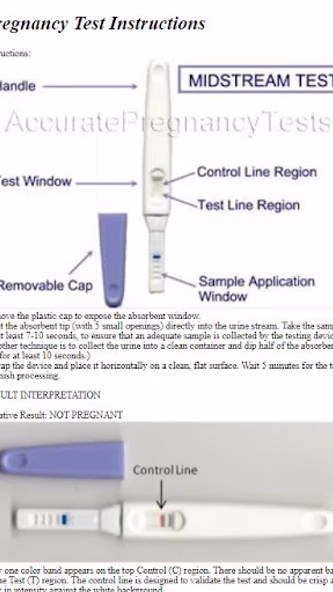 Pregnancy Tests Tutorial Screenshot 3 - AppWisp.com Pregnancy Tests Tutorial Screenshot 3 - AppWisp.com
