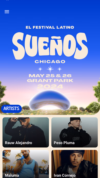 Sueños Music Festival Screenshot 1 - AppWisp.com Sueños Music Festival Screenshot 1 - AppWisp.com