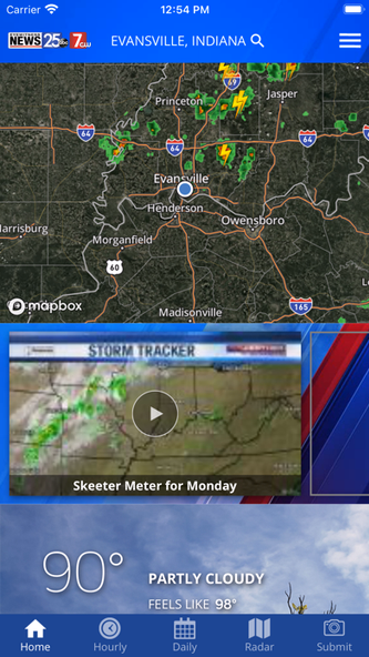 Tristate Weather - WEHT WTVW Screenshot 1 - AppWisp.com Tristate Weather - WEHT WTVW Screenshot 1 - AppWisp.com
