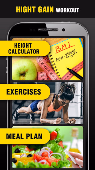 Height Increase Exercises App Screenshot 1 - AppWisp.com