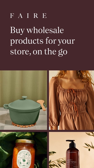 Faire Wholesale Screenshot 1 - AppWisp.com Faire Wholesale Screenshot 1 - AppWisp.com