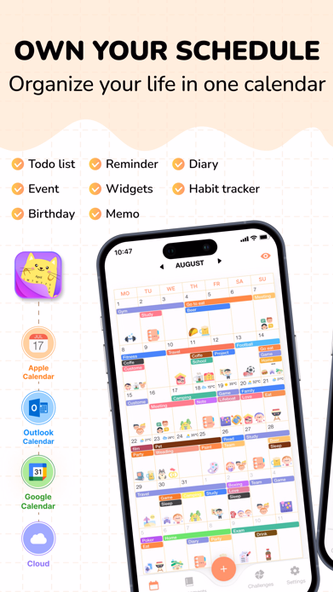 Cute Calendar : Agenda Planner Screenshot 1 - AppWisp.com Cute Calendar : Agenda Planner Screenshot 1 - AppWisp.com