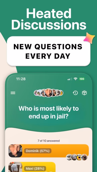 askUs: Whos most likely to Screenshot 2 - AppWisp.com askUs: Whos most likely to Screenshot 2 - AppWisp.com