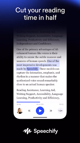 Speechify – Text to Speech Screenshot 1 - AppWisp.com Speechify – Text to Speech Screenshot 1 - AppWisp.com