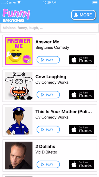 Funny Ringtones for iPhone Screenshot 3 - AppWisp.com Funny Ringtones for iPhone Screenshot 3 - AppWisp.com