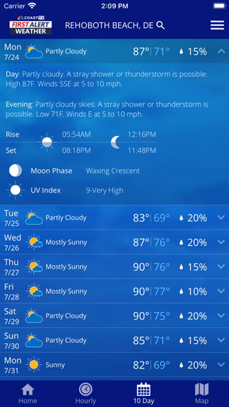 CoastTV First Alert Weather Screenshot 3 - AppWisp.com CoastTV First Alert Weather Screenshot 3 - AppWisp.com