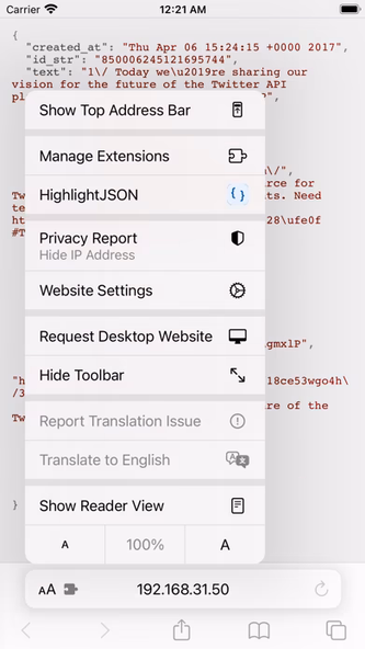 HighlightJSON Screenshot 1 - AppWisp.com HighlightJSON Screenshot 1 - AppWisp.com
