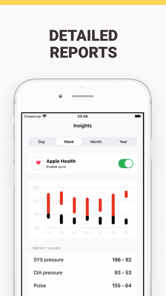 Blood Pressure Monitor: Health Screenshot 4 - AppWisp.com Blood Pressure Monitor: Health Screenshot 4 - AppWisp.com