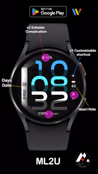 ML2U 181 Watch Face Screenshot 2 - AppWisp.com