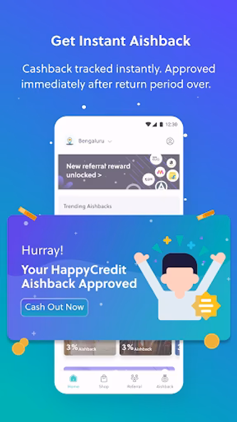 HappyCredit : Fastest Cashback Screenshot 2 - AppWisp.com HappyCredit : Fastest Cashback Screenshot 2 - AppWisp.com