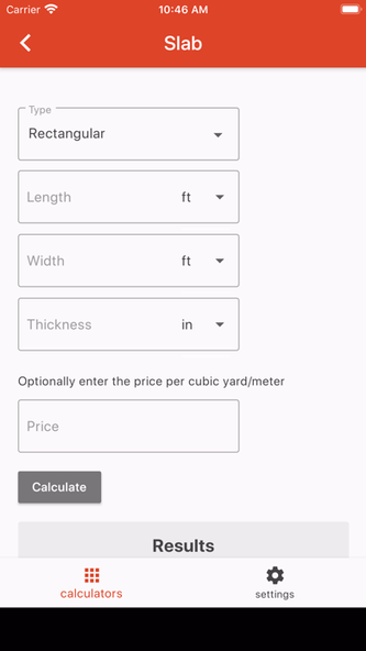Concrete Calculator Plus Screenshot 1 - AppWisp.com Concrete Calculator Plus Screenshot 1 - AppWisp.com