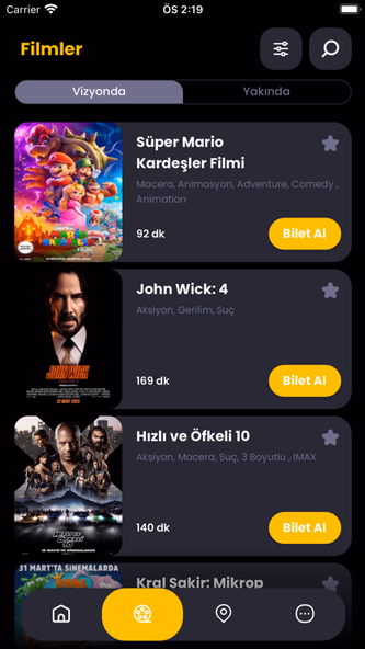 Cinetime Screenshot 2 - AppWisp.com Cinetime Screenshot 2 - AppWisp.com
