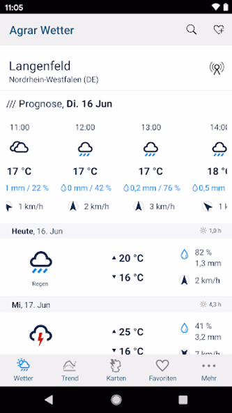 Agrar Wetter Screenshot 1 - AppWisp.com Agrar Wetter Screenshot 1 - AppWisp.com