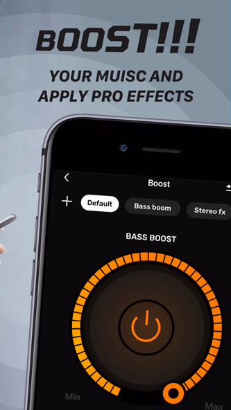 Volume Bass Booster-Equalizer+ Screenshot 2 - AppWisp.com Volume Bass Booster-Equalizer+ Screenshot 2 - AppWisp.com