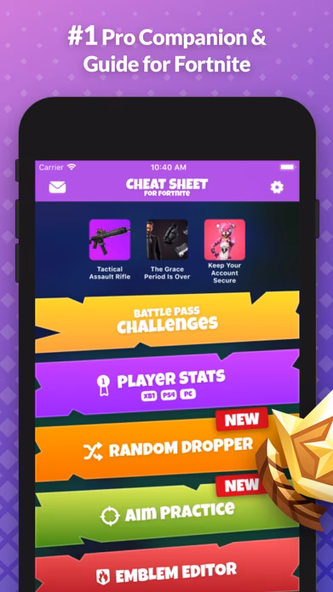 Cheat Sheet Guide for Fortnite Screenshot 1 - AppWisp.com Cheat Sheet Guide for Fortnite Screenshot 1 - AppWisp.com