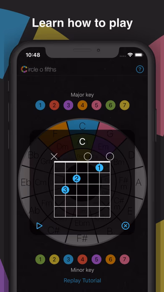 Circle o Fifths: Music Theory Screenshot 2 - AppWisp.com Circle o Fifths: Music Theory Screenshot 2 - AppWisp.com
