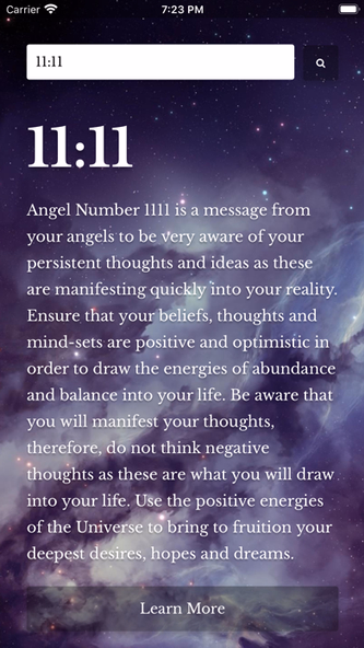 Angel Numbers Numerology Screenshot 1 - AppWisp.com Angel Numbers Numerology Screenshot 1 - AppWisp.com