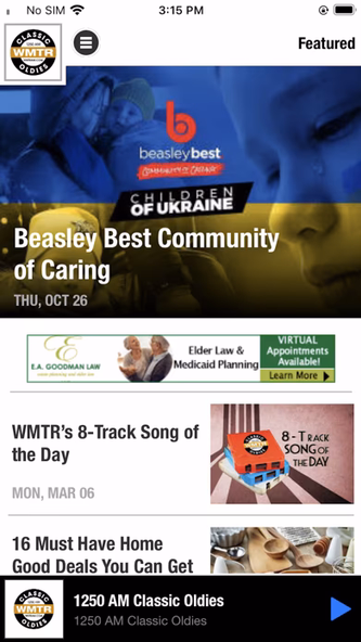 AM 1250 WMTR Screenshot 2 - AppWisp.com AM 1250 WMTR Screenshot 2 - AppWisp.com