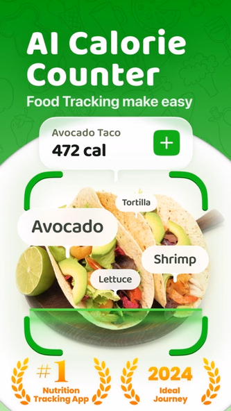 Calo: AI Food Calorie Counter Screenshot 1 - AppWisp.com Calo: AI Food Calorie Counter Screenshot 1 - AppWisp.com