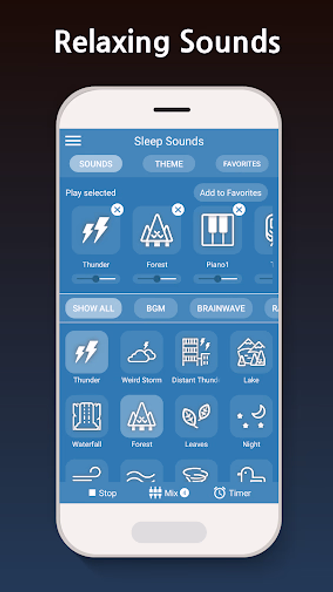 Sleep Sounds - relax melodies Screenshot 1 - AppWisp.com Sleep Sounds - relax melodies Screenshot 1 - AppWisp.com