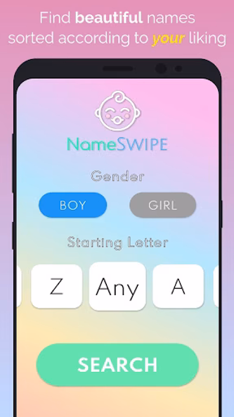 NameSwipe - Beautiful Baby Nam Screenshot 1 - AppWisp.com NameSwipe - Beautiful Baby Nam Screenshot 1 - AppWisp.com