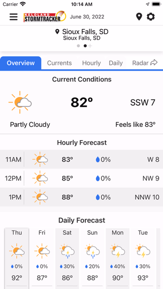 KELO Weather – South Dakota Screenshot 4 - AppWisp.com KELO Weather – South Dakota Screenshot 4 - AppWisp.com