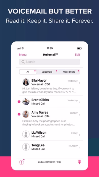 Hullomail Voicemail Screenshot 2 - AppWisp.com Hullomail Voicemail Screenshot 2 - AppWisp.com