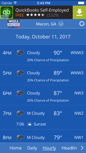 WGXA Weather Screenshot 3 - AppWisp.com WGXA Weather Screenshot 3 - AppWisp.com