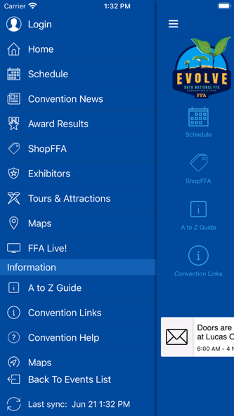 National FFA Events App Screenshot 2 - AppWisp.com National FFA Events App Screenshot 2 - AppWisp.com