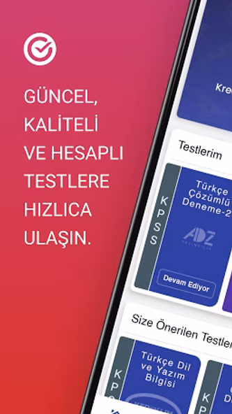 Çöz-Geç - KPSS, YKS, LGS, ALES Screenshot 1 - AppWisp.com Çöz-Geç - KPSS, YKS, LGS, ALES Screenshot 1 - AppWisp.com