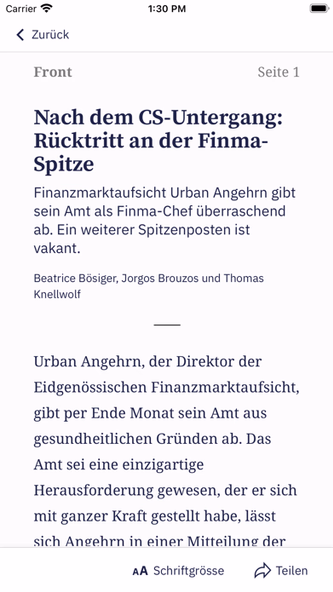 Der Bund E-Paper Screenshot 2 - AppWisp.com Der Bund E-Paper Screenshot 2 - AppWisp.com
