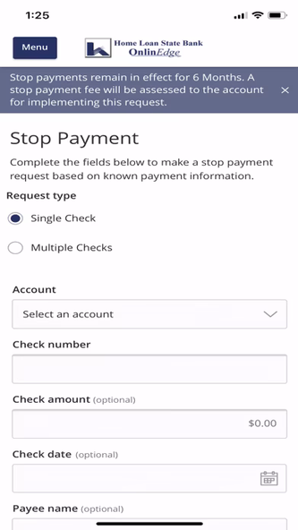 Home Loan State Bank MobilEDGE Screenshot 4 - AppWisp.com Home Loan State Bank MobilEDGE Screenshot 4 - AppWisp.com
