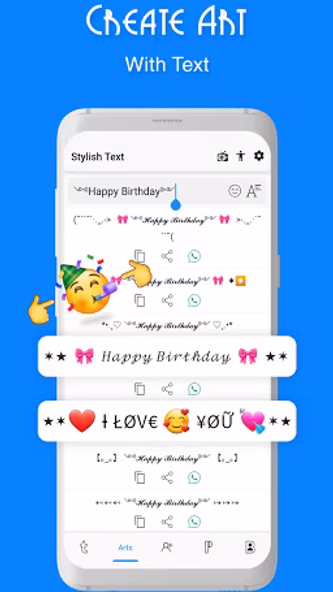 Stylish Text, Fonts & Keyboard Screenshot 3 - AppWisp.com Stylish Text, Fonts & Keyboard Screenshot 3 - AppWisp.com