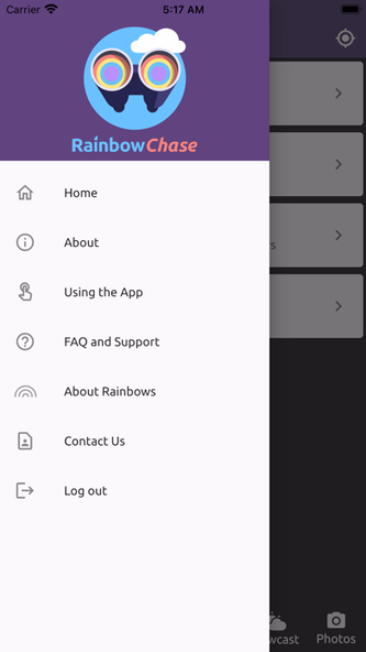 RainbowChase Weather Screenshot 4 - AppWisp.com RainbowChase Weather Screenshot 4 - AppWisp.com