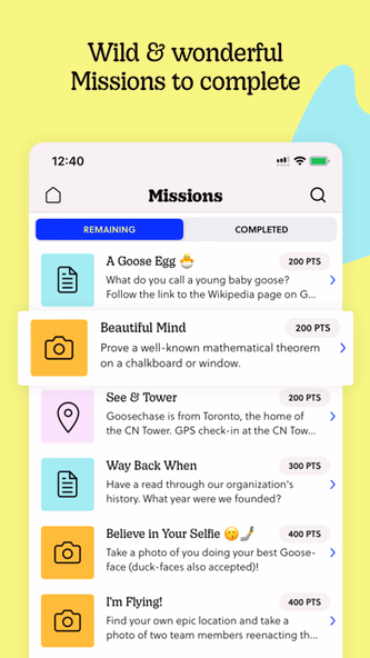 Goosechase Screenshot 2 - AppWisp.com Goosechase Screenshot 2 - AppWisp.com